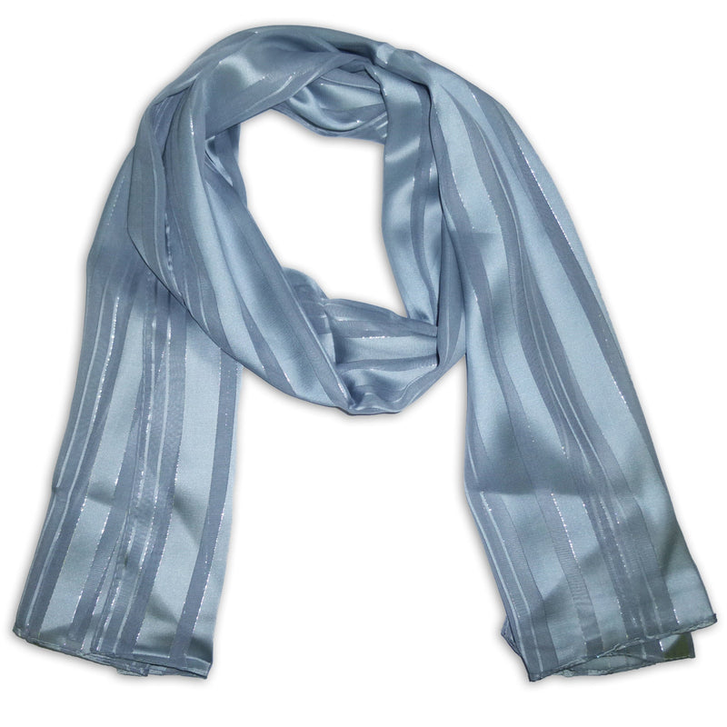 Women's Striped Silky Scarf Wrap Shawl