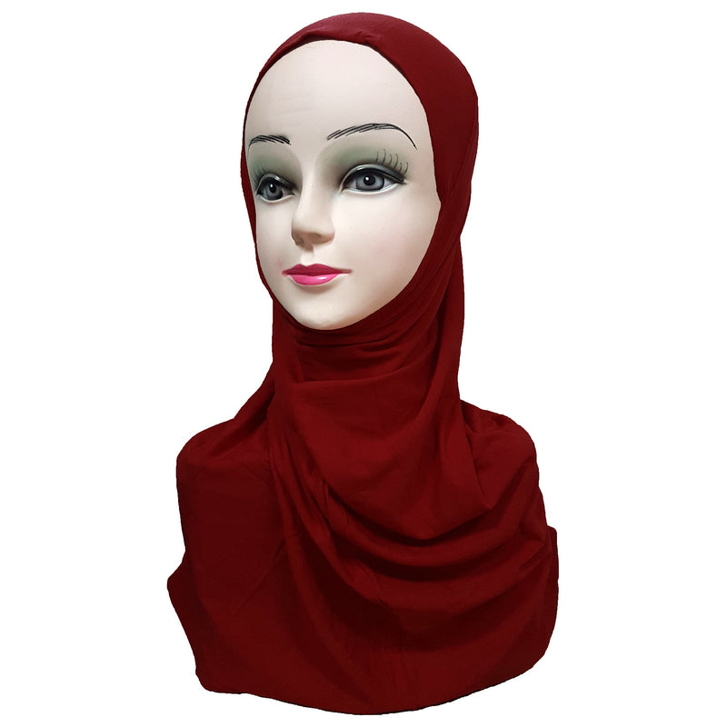 Women's Cotton Amira Hijab One Piece - Plain Color