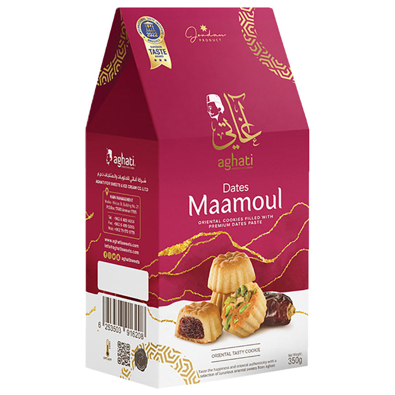 PREMIUM GOURMET MAAMOUL COOKIES FILLED WITH LUXURY DATES – 12.35 oz  معمول تمر