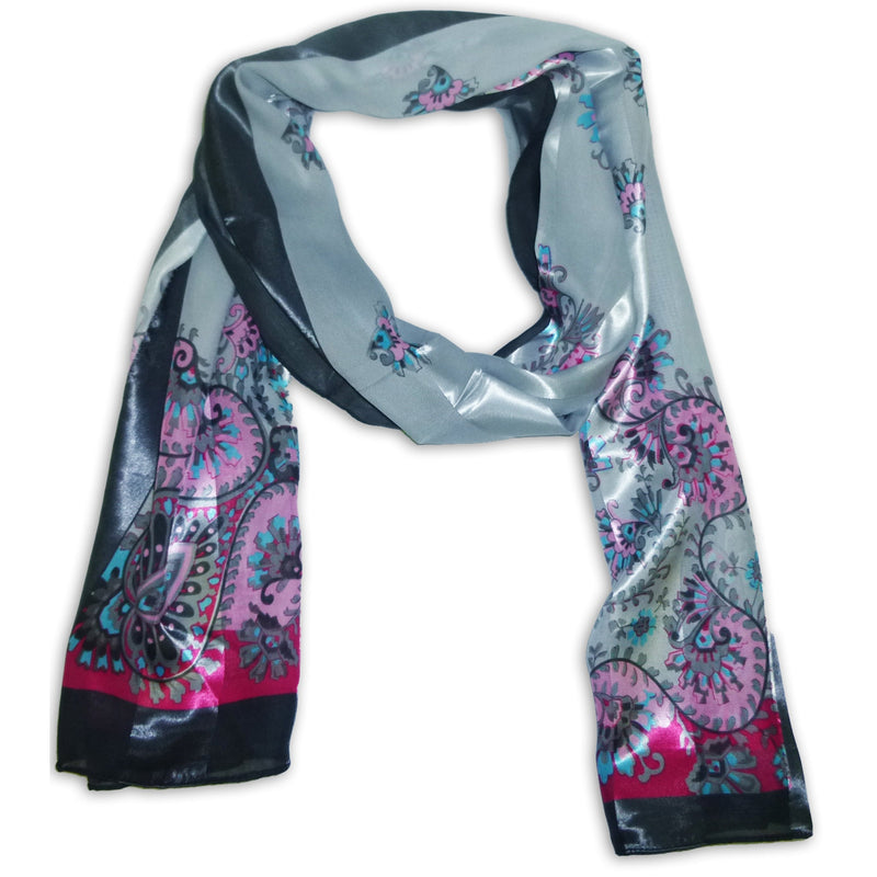 Women's Chiffon With Printed Design Scarf Wrap Shawl