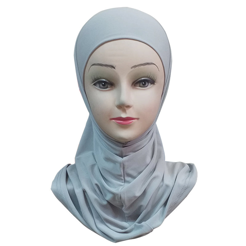 Women's Lycra Amira Hijab Two Piece - Plain Color