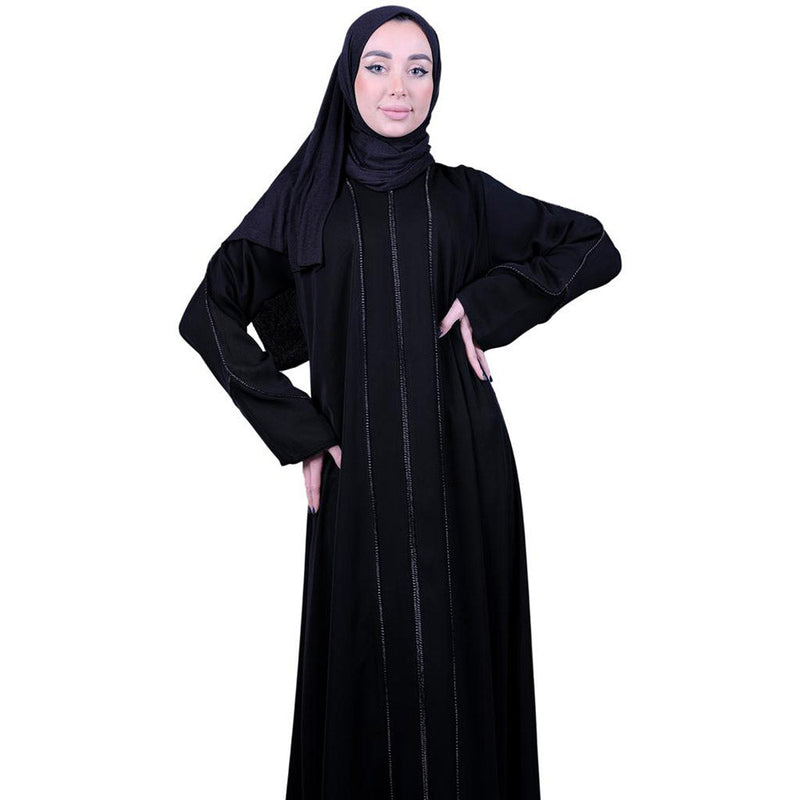 Al-Qadri Abayas for Muslim Women - Comfortable Arabic Abaya with Beautiful Design - Long Prayer Dress