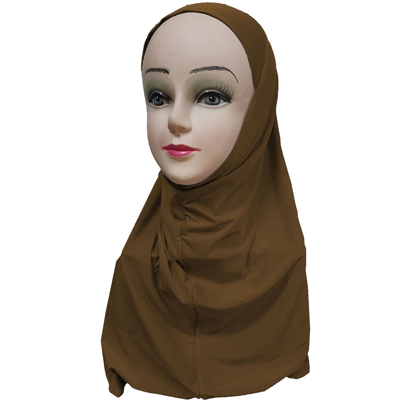 Women's Silky Amira Hijab One Piece - Plain Color