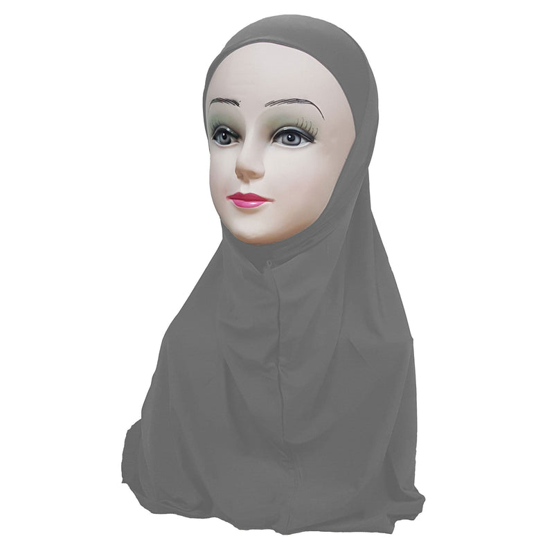 Women's Silky Amira Hijab One Piece - Plain Color