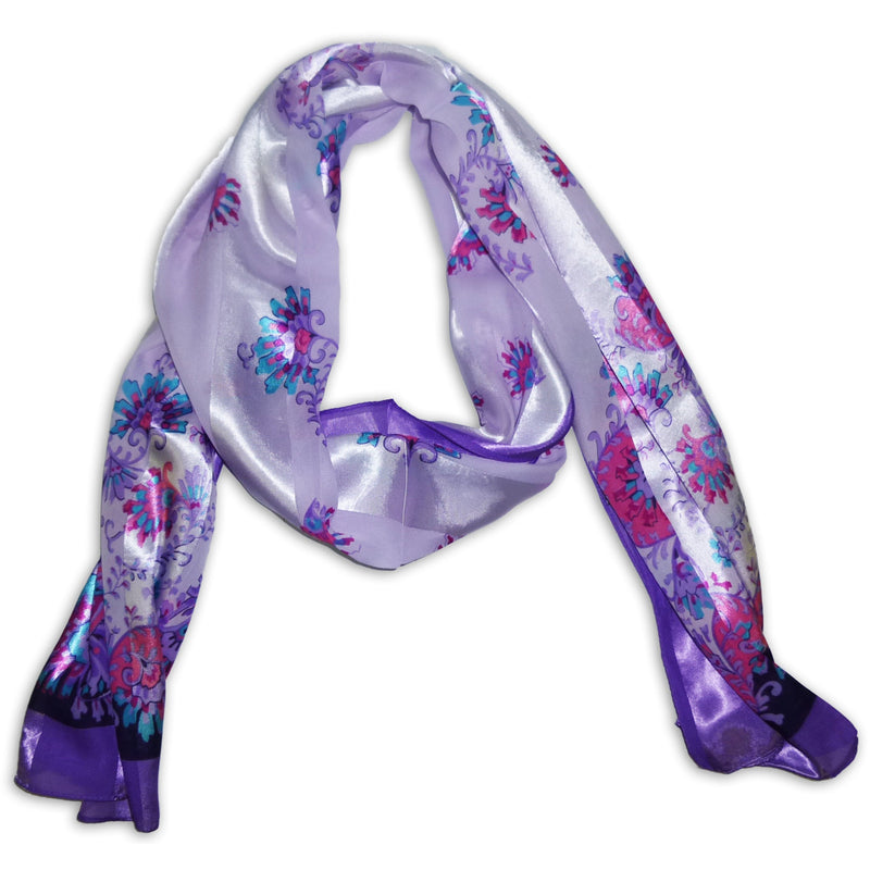 Women's Chiffon With Printed Design Scarf Wrap Shawl