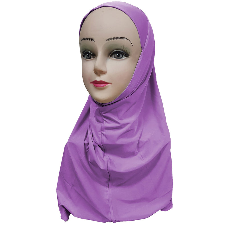 Women's Silky Amira Hijab One Piece - Plain Color