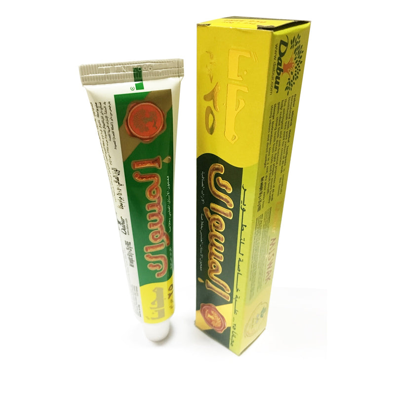 (Pack of 3) Dabur Miswak Sewak Meswak Siwak Natural Herbal Halal Islamic Toothpaste (Net Weight: 50g + 25g Free)