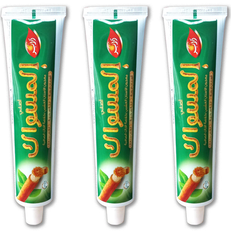 (Pack of 3) Dabur Miswak Sewak Meswak Siwak Natural Herbal Halal Islamic Toothpaste (Net Weight: 120g + 50g Free)