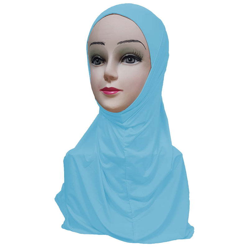 Women's Silky Amira Hijab Two Piece - Plain Color