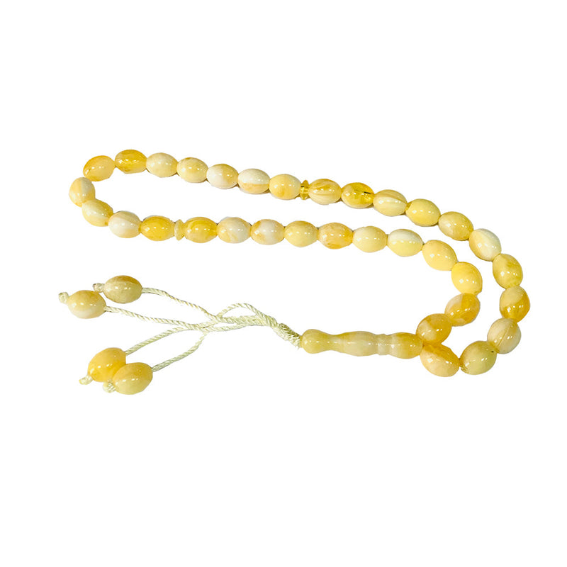 Islamic 33 Prayer Beads Misbaha - Oval Shape