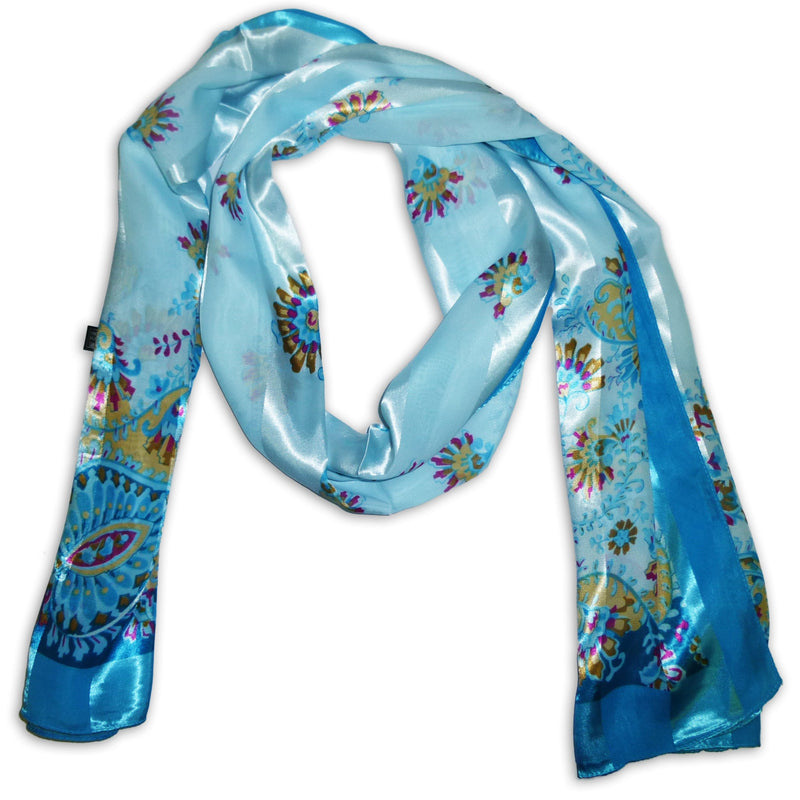 Women's Chiffon With Printed Design Scarf Wrap Shawl