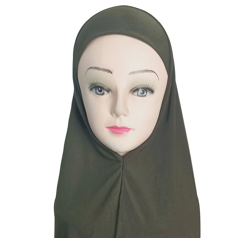 Women's Cotton Amira Hijab One Piece - Plain Color