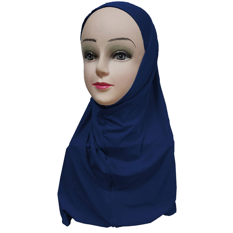 Women's Silky Amira Hijab One Piece - Plain Color