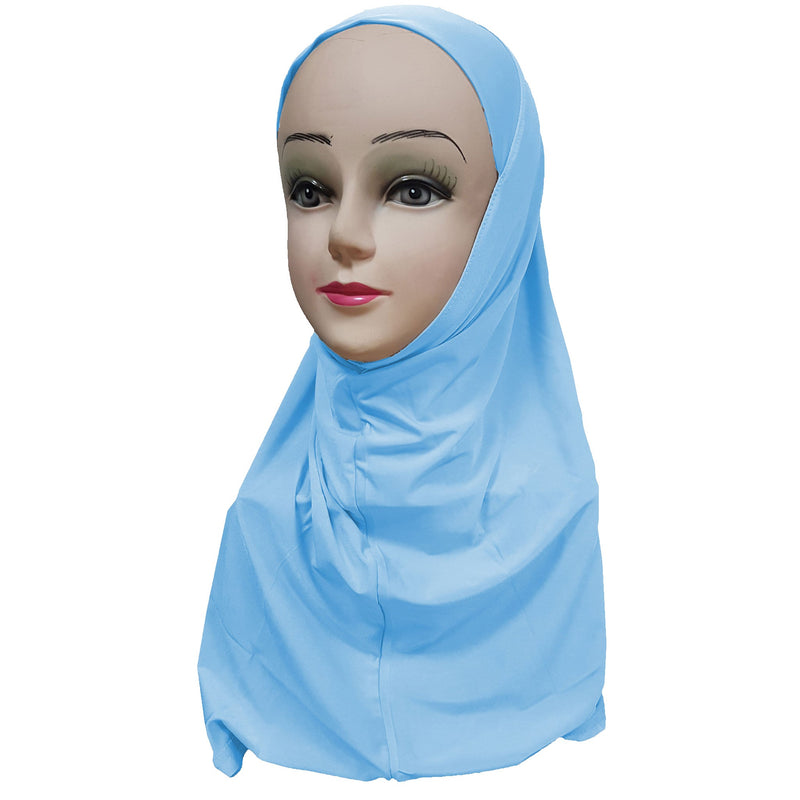 Women's Silky Amira Hijab One Piece - Plain Color