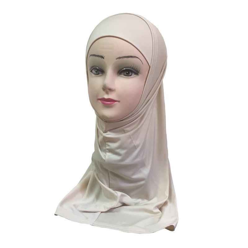 Women's Lycra Amira Hijab Two Piece - Plain Color