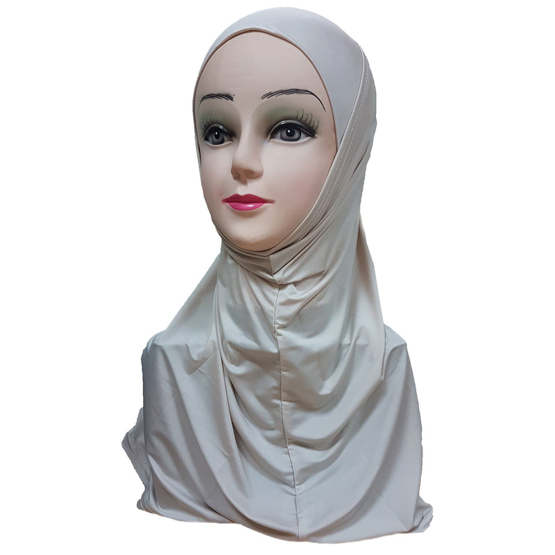 Women's Silky Amira Hijab Two Piece - Plain Color