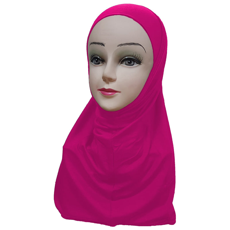 Women's Cotton Amira Hijab Two Piece - Plain Color