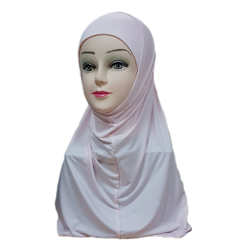 Women's Lycra Amira Hijab Two Piece - Plain Color