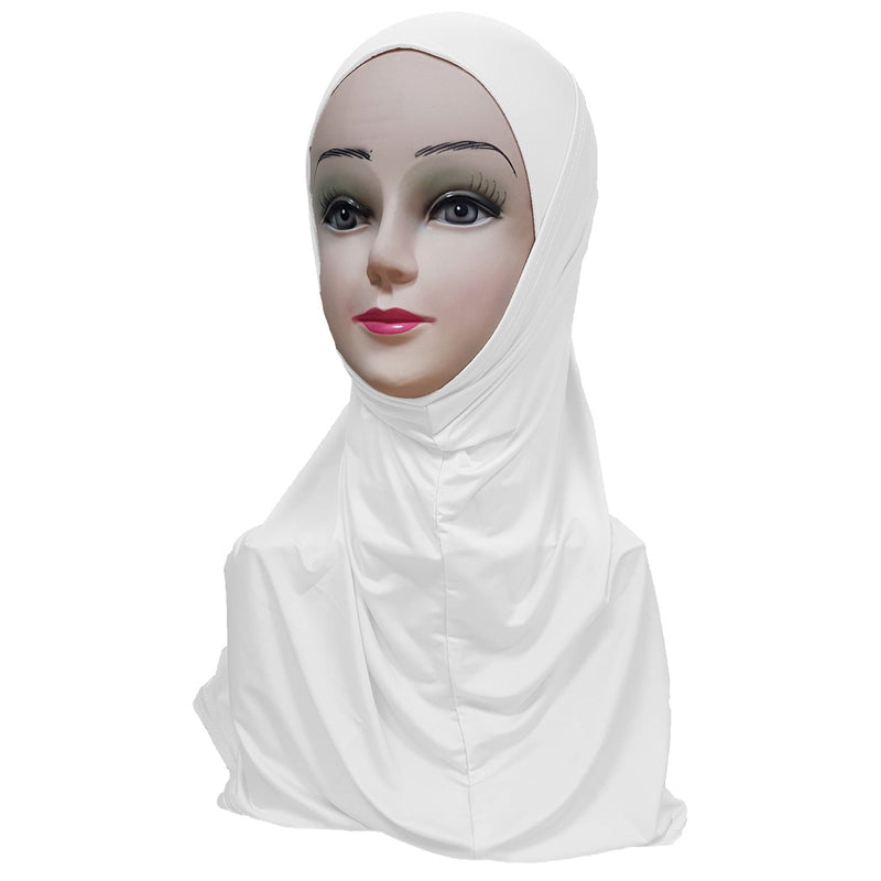 Women's Silky Amira Hijab Two Piece - Plain Color