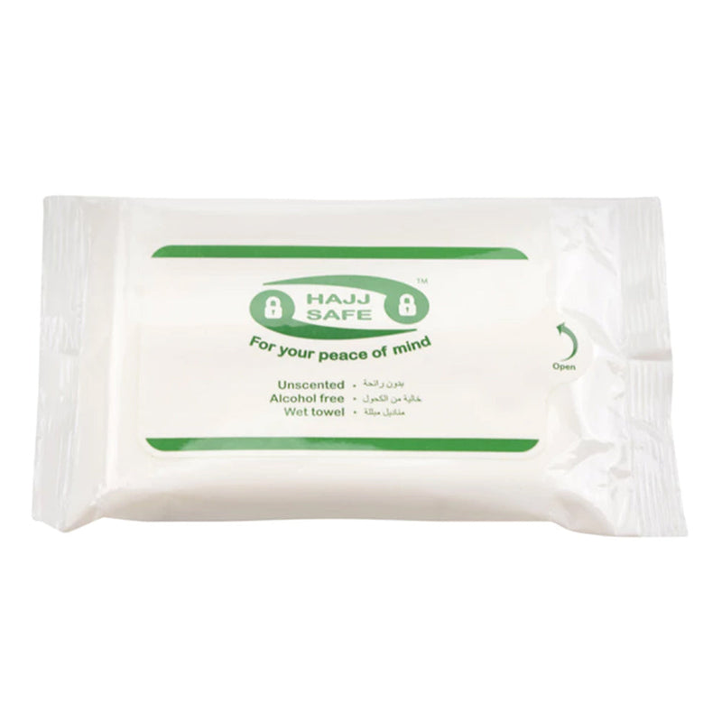 Hajj & Umrah Unscented Wet Wipes - Hand Towels