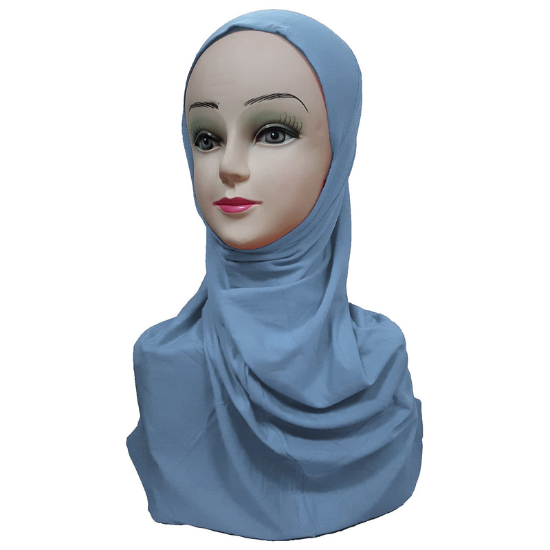 Women's Cotton Amira Hijab One Piece - Plain Color