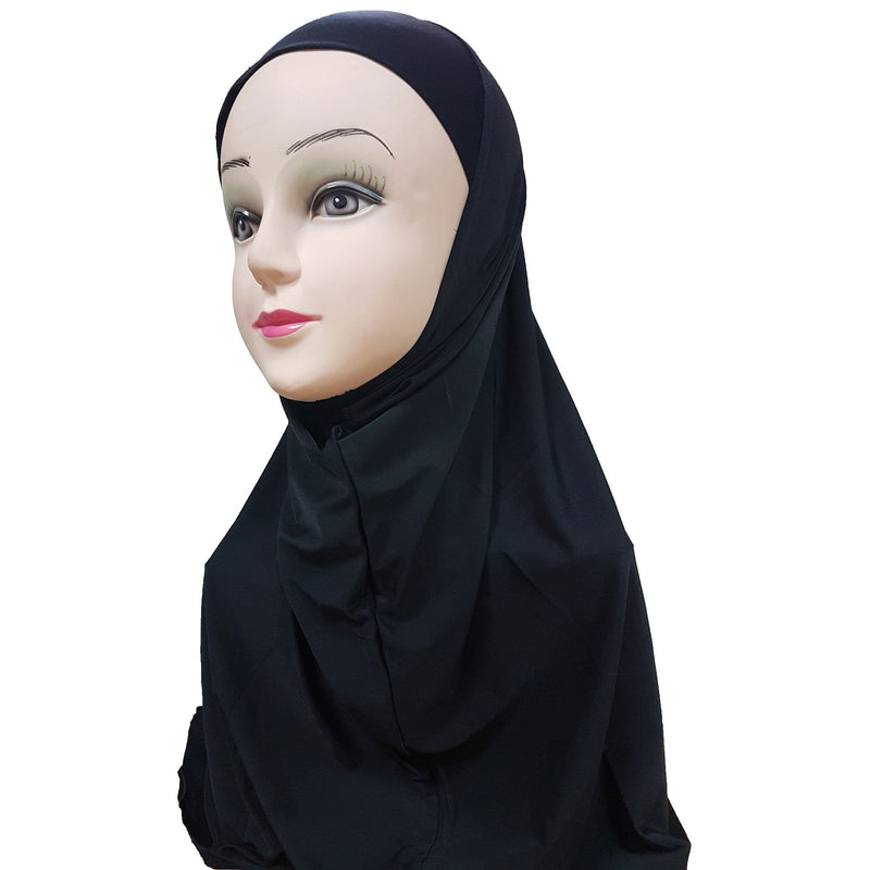 Women's Silky Amira Hijab One Piece - Plain Color