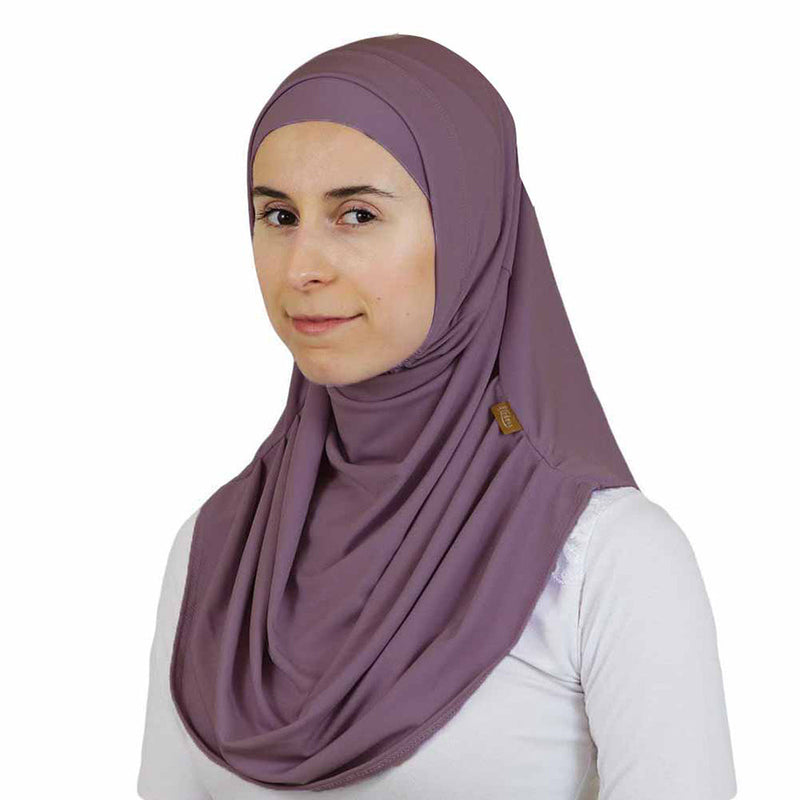 Firdevs Practical Hijab Scarf & Bonnet - Lavender