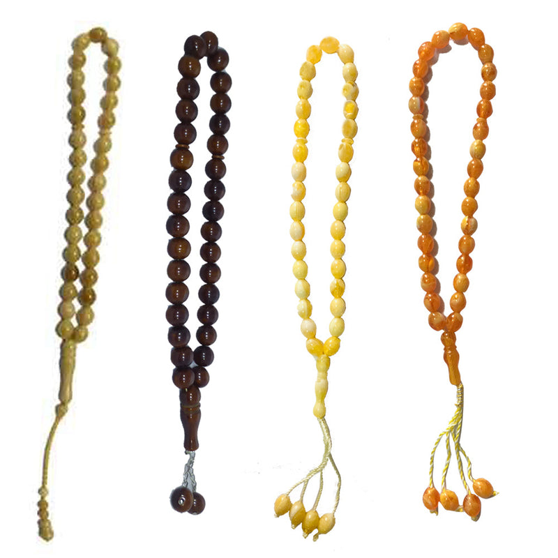 Islamic 33 Prayer Beads Misbaha - Oval Shape