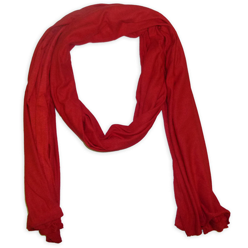 Women's Cotton Scarf Wrap Shawl - Plain Color