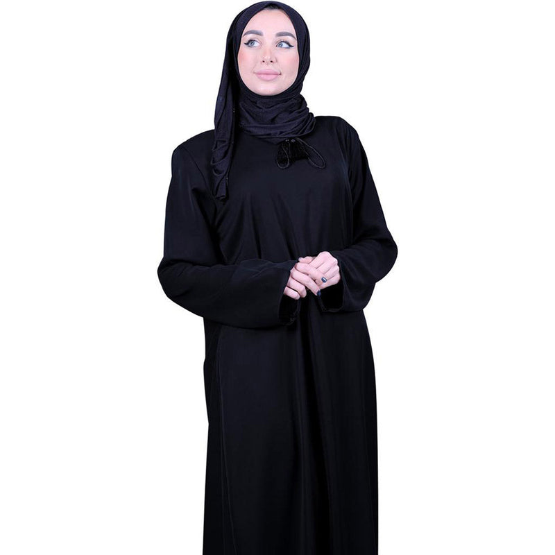 Al-Qadri Abayas for Women Muslim – Comfortable Simple Arabic Abaya - Long Prayer Dress