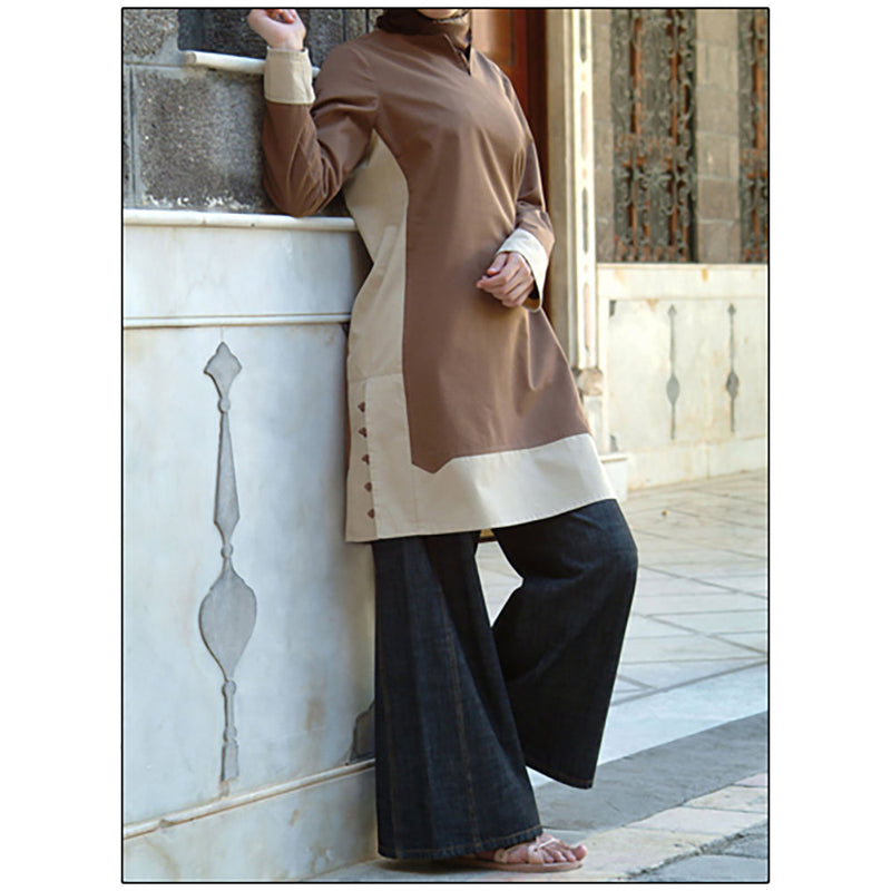 Shukr 100% Cotton Contrast Tunic