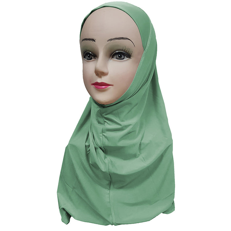 Women's Lycra Amira Hijab One Piece - Plain Color