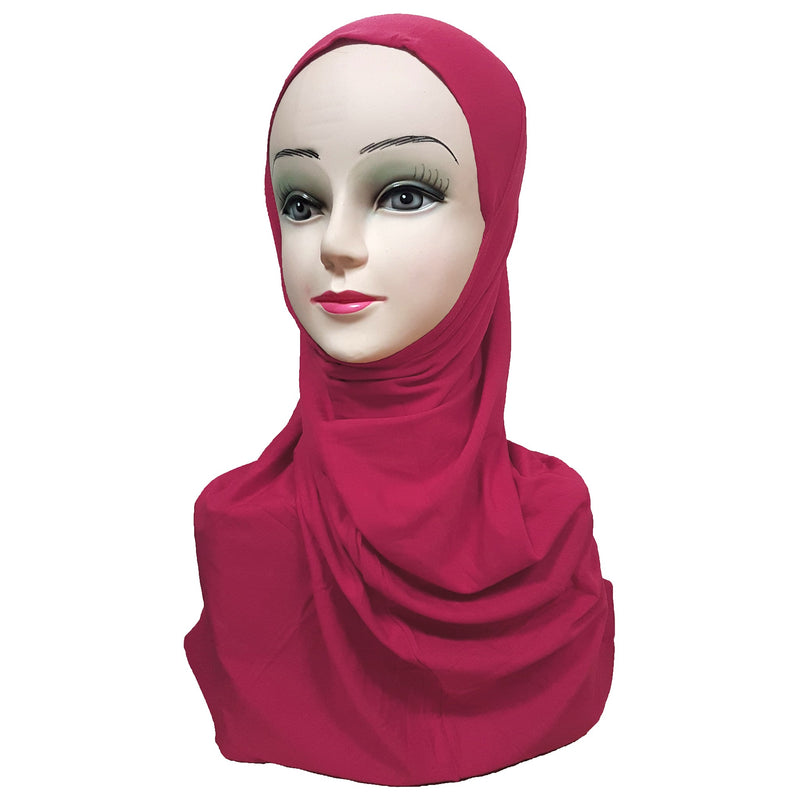 Women's Cotton Amira Hijab One Piece - Plain Color