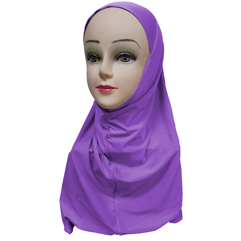 Women's Silky Amira Hijab One Piece - Plain Color