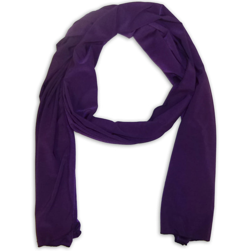 Women's Silky Scarf Wrap Shawl - Plain Color