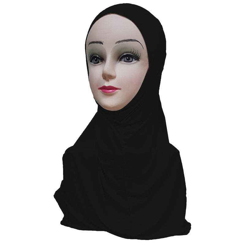 Women's Silky Amira Hijab Two Piece - Plain Color