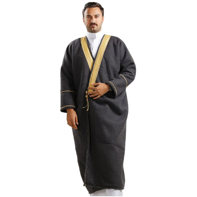 Farwa Bisht style - Warm Winter Fur Coat - Cloak Arab Dress - Mens Khaleeji Islamic Arabian High-Quality Farwa – 4 Different Colors