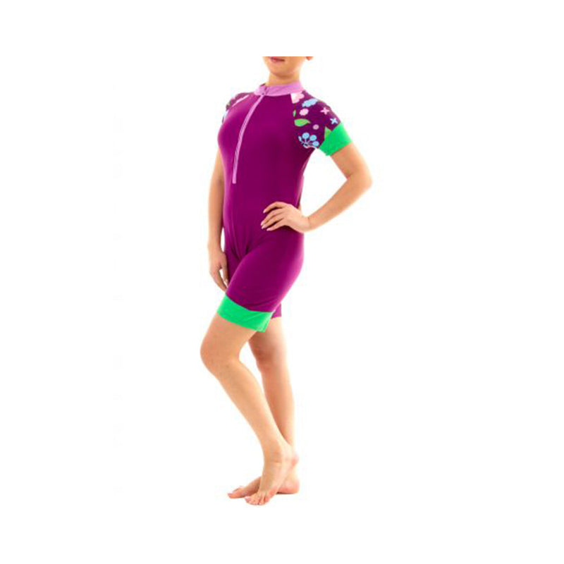 Veilkini Rash Guard Set for Girl (Vinous)