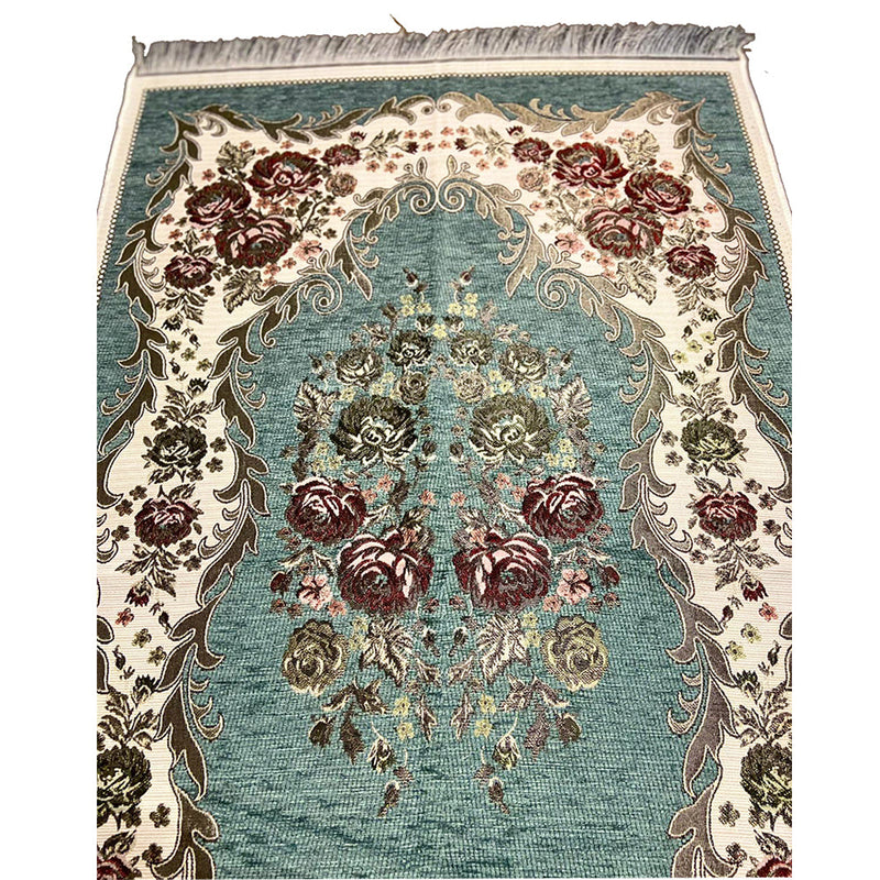 Luxury Thin Velvet Islamic Prayer Rug - 5 Different Colors