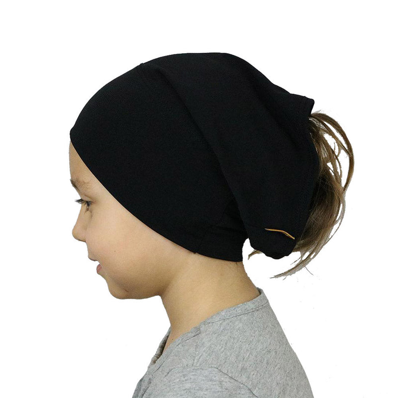 Firdevs Girl's Practical Hijab Scarf  Bonnet - Black