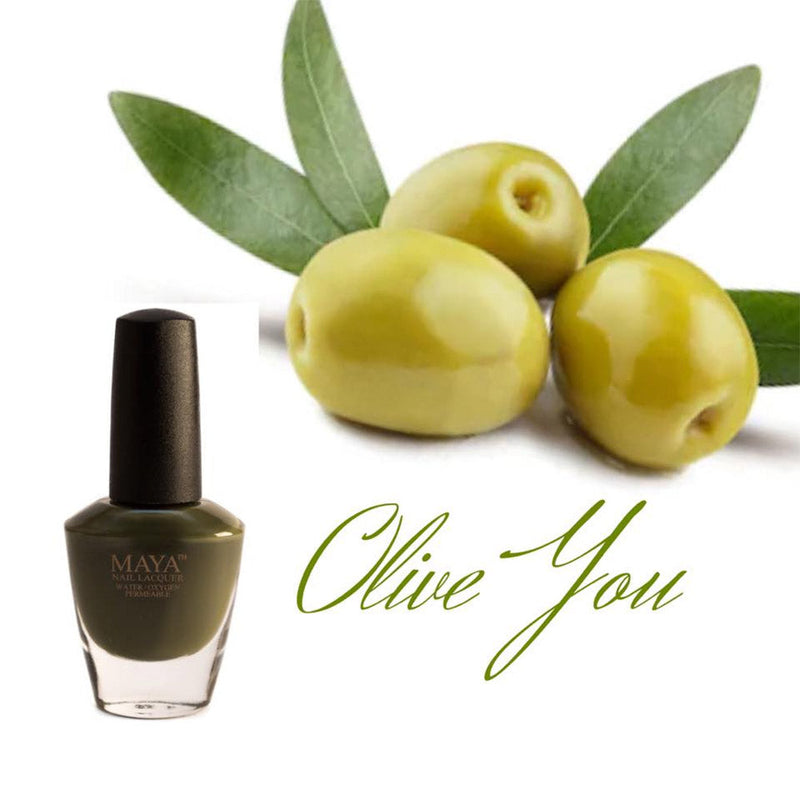 Olive You Breathable Nail Polish, Halal Nail Polish, Fast-Drying