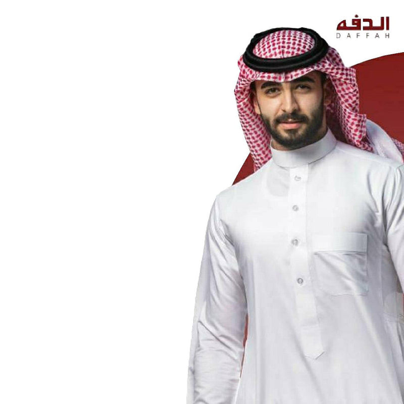 High Quality Daffah Thobe Summer - Luxury Saudi Dishdasha - White