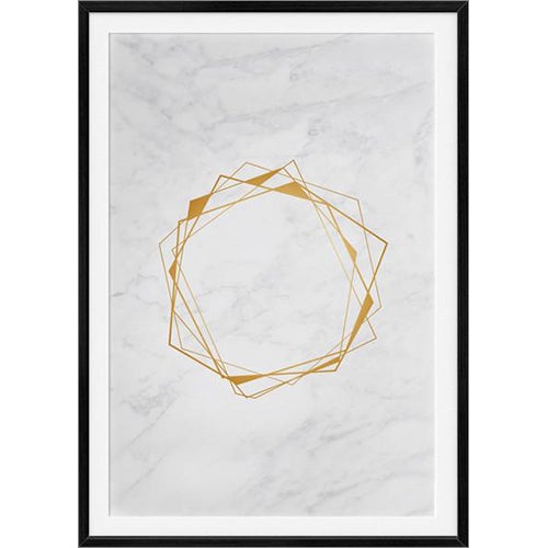 Marble Geode Art Print