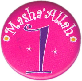 Masha'Allah Birthday Badge (Violet, Age 1)