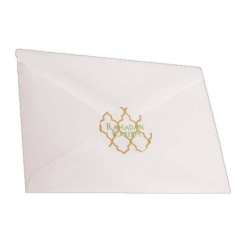 Ramadan Mubarak Envelope Stickers- Arabesque