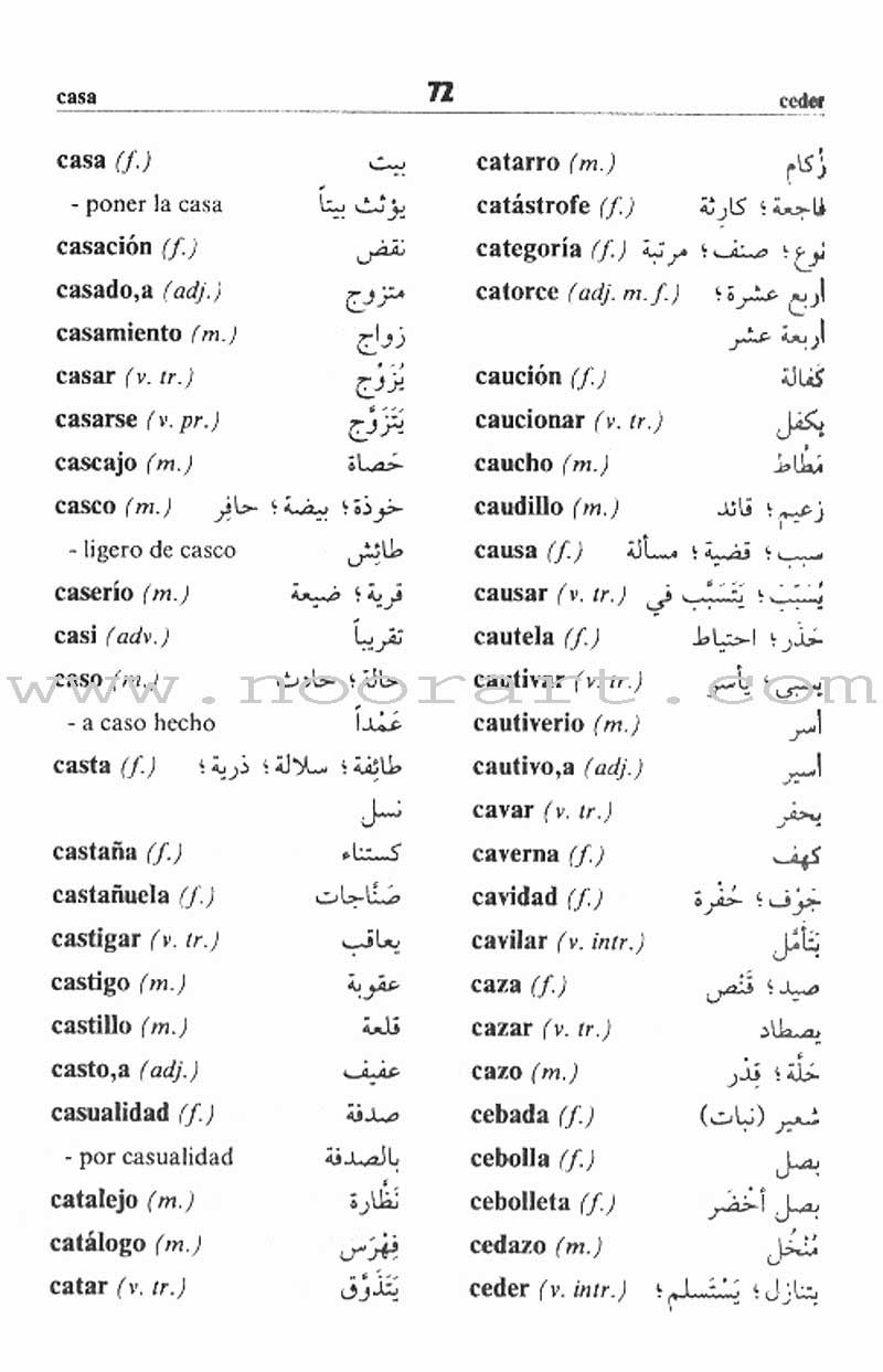 Motkan Pocket Dictionary Spanish-Arabic متقن الجيب