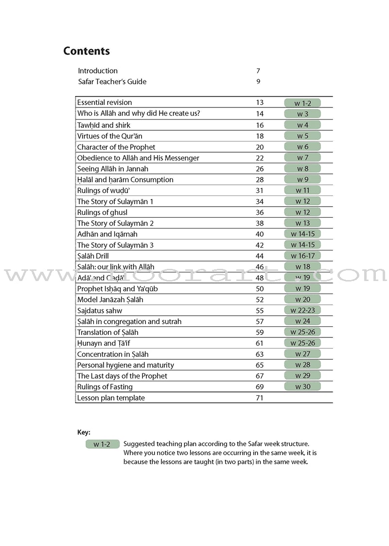 Safar Teacher's Guide for Islamic Studies: Level 6