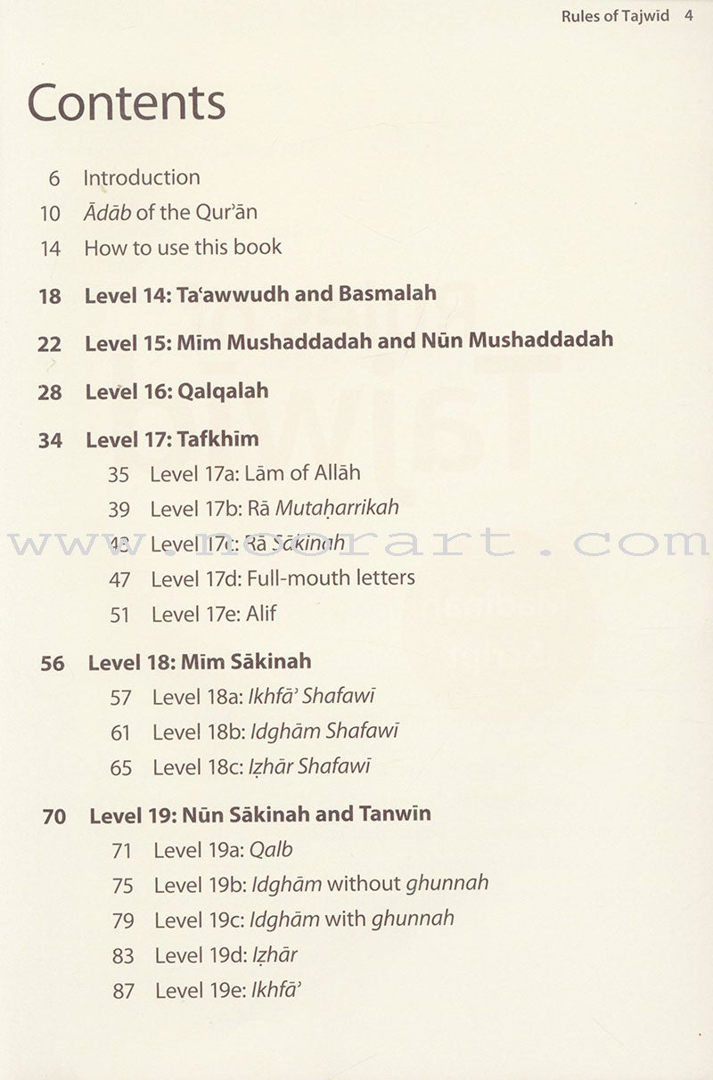 Rules of Tajwid (Madinah Script)