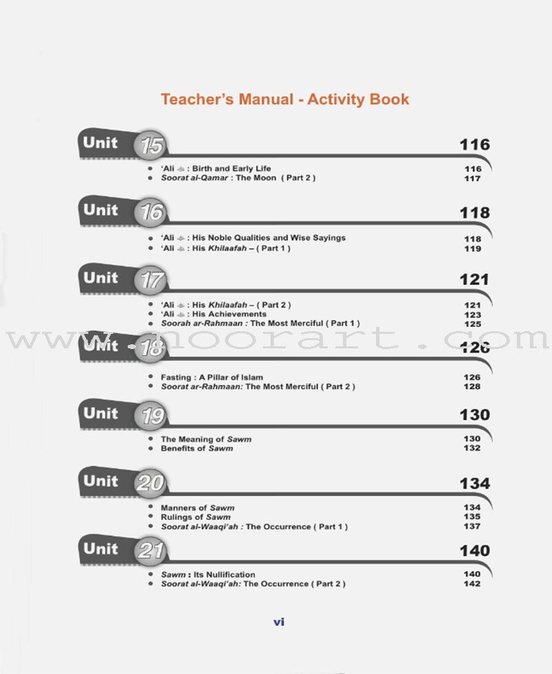 ICO Islamic Studies Teacher's Manual: Grade 6, Part 2