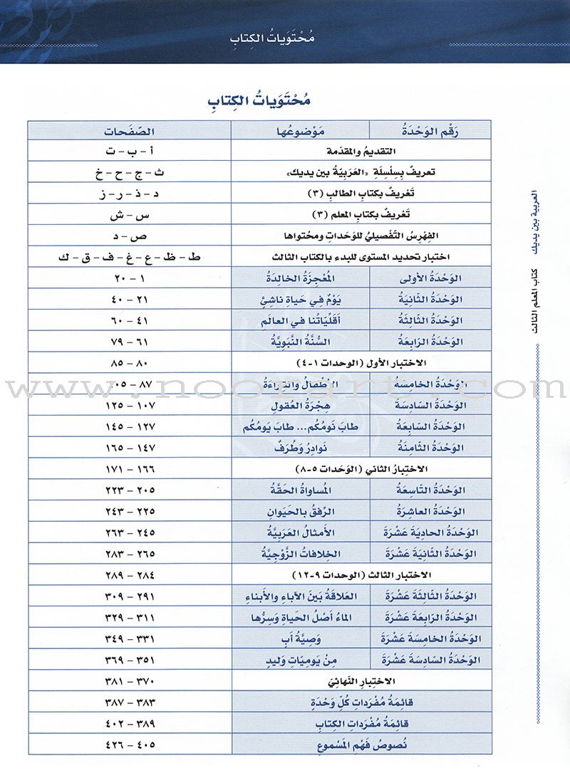 Arabic Between Your Hands - Teacher Book: Level 3 العربية بين يديك كتاب المعلم الثالث